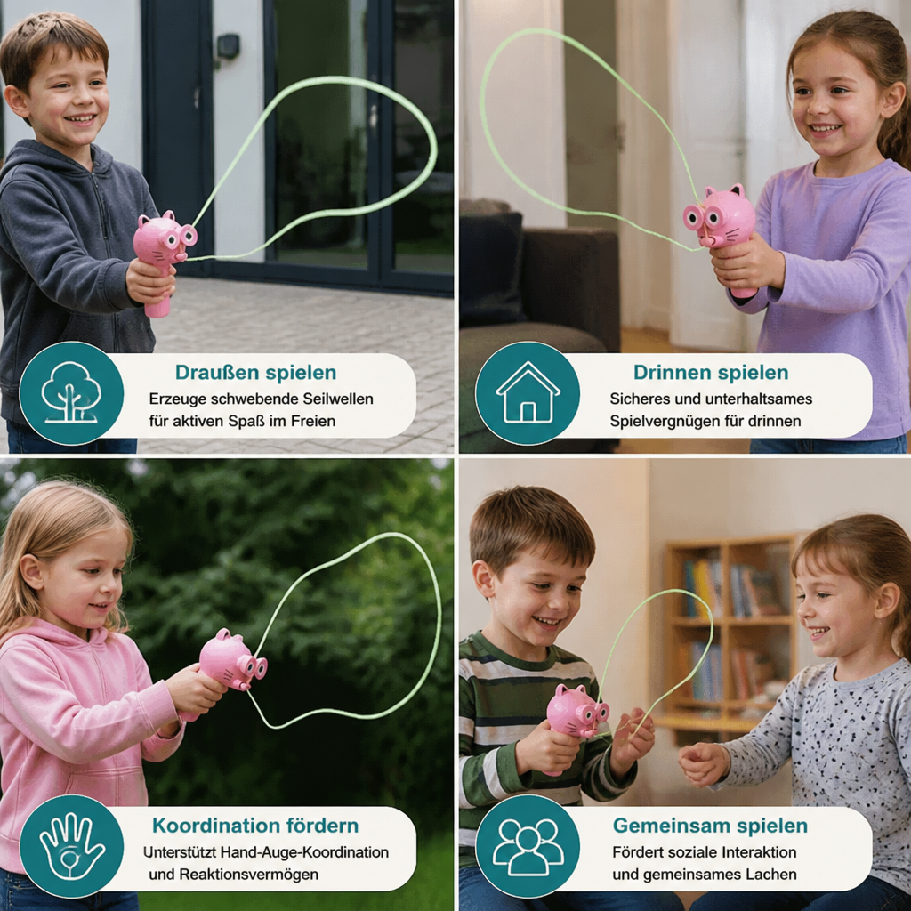 Interaktives fliegendes Seilspielzeug für Kinder