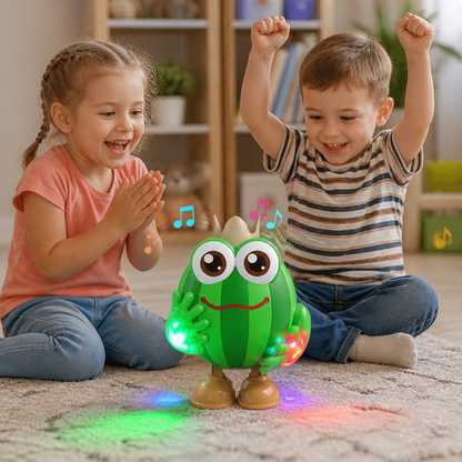 Tanzendes Wassermelonen-Bauchlage-Spielzeug mit Licht & Musik