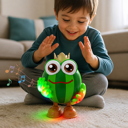 Tanzendes Wassermelonen-Bauchlage-Spielzeug mit Licht & Musik