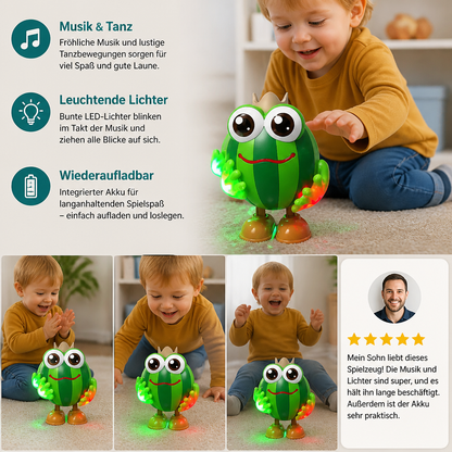 Tanzendes Wassermelonen-Bauchlage-Spielzeug mit Licht & Musik