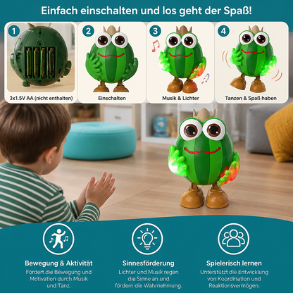 Tanzendes Wassermelonen-Bauchlage-Spielzeug mit Licht & Musik