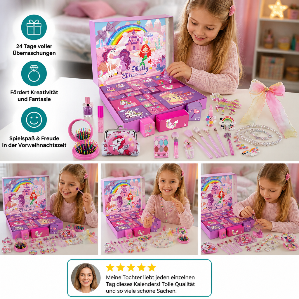 Einhorn- & Prinzessinnen-Überraschungs-Adventskalender für Mädchen