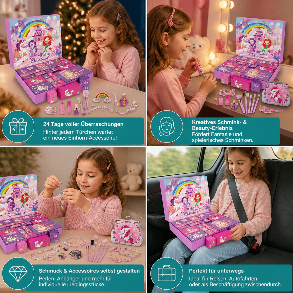 Einhorn- & Prinzessinnen-Überraschungs-Adventskalender für Mädchen