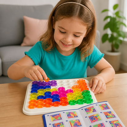 Regenbogen-Perlen-Puzzlebrett – Logik- & Problemlösungsspiel