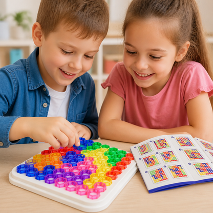 Regenbogen-Perlen-Puzzlebrett – Logik- & Problemlösungsspiel