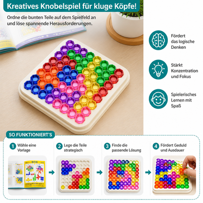 Regenbogen-Perlen-Puzzlebrett – Logik- & Problemlösungsspiel