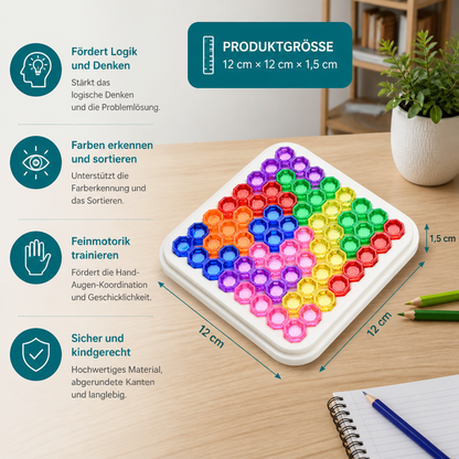 Regenbogen-Perlen-Puzzlebrett – Logik- & Problemlösungsspiel