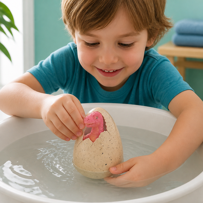 Pädagogisches Dinosaurier-Schlüpfei zum Wachsen im Wasser für Kinder