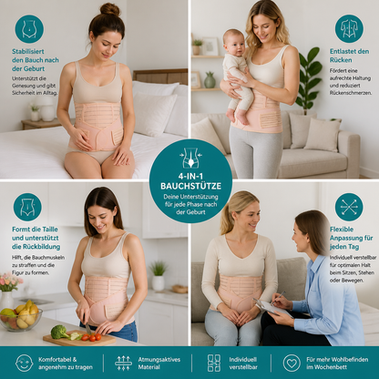 3-in-1 Bauchstütze & Rückbildungsgürtel nach der Geburt
