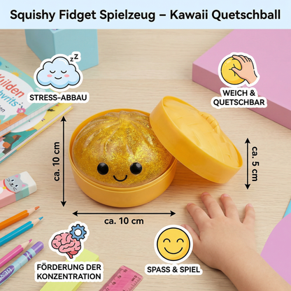Squishy Fidget Spielzeug – Kawaii Quetschball zur Stresslinderung