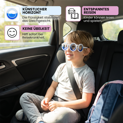 Kinder-Reisekrankheits-Brille – Ultraleichte Hilfe gegen Übelkeit auf Reisen