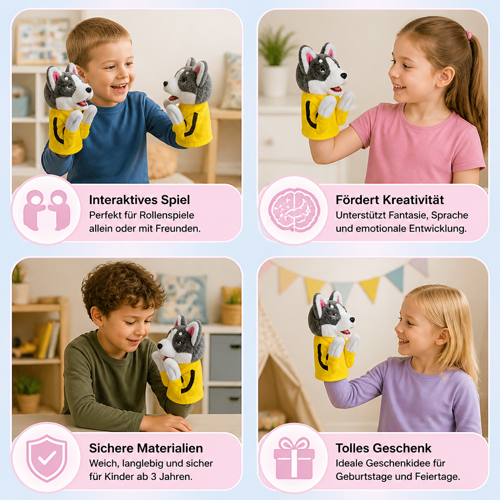Boxender Husky – lustiges Kinderspielzeug