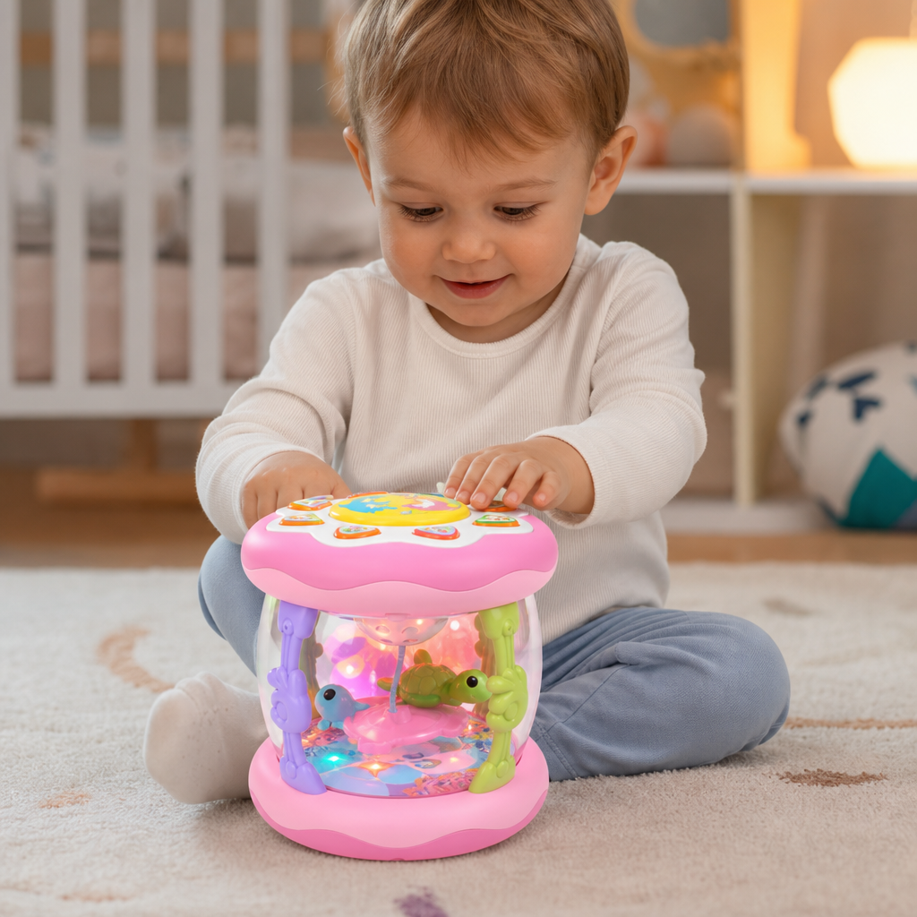Interaktives Musikspielzeug mit Licht – Montessori-Sensorspielzeug mit beruhigenden Schlafliedern