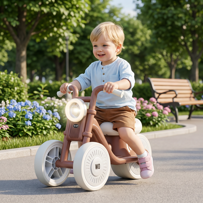 Stylisches Kinder Dreirad mit Reifen Lautlos Technologie und Licht