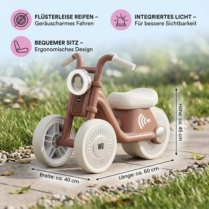 Stylisches Kinder Dreirad mit Reifen Lautlos Technologie und Licht