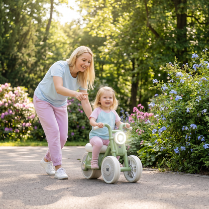 Stylisches Kinder Dreirad mit Reifen Lautlos Technologie und Licht