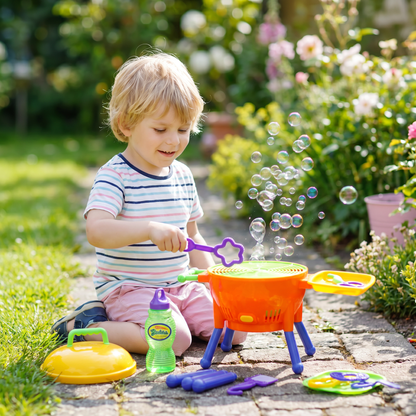 BBQ Seifenblasenmaschine Spielzeug mit Seifenlösung und Formen