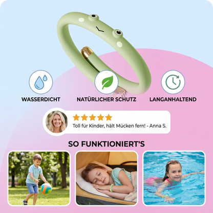 Kinder Mückenschutz Armband mit niedlichem Tier Design wasserdicht