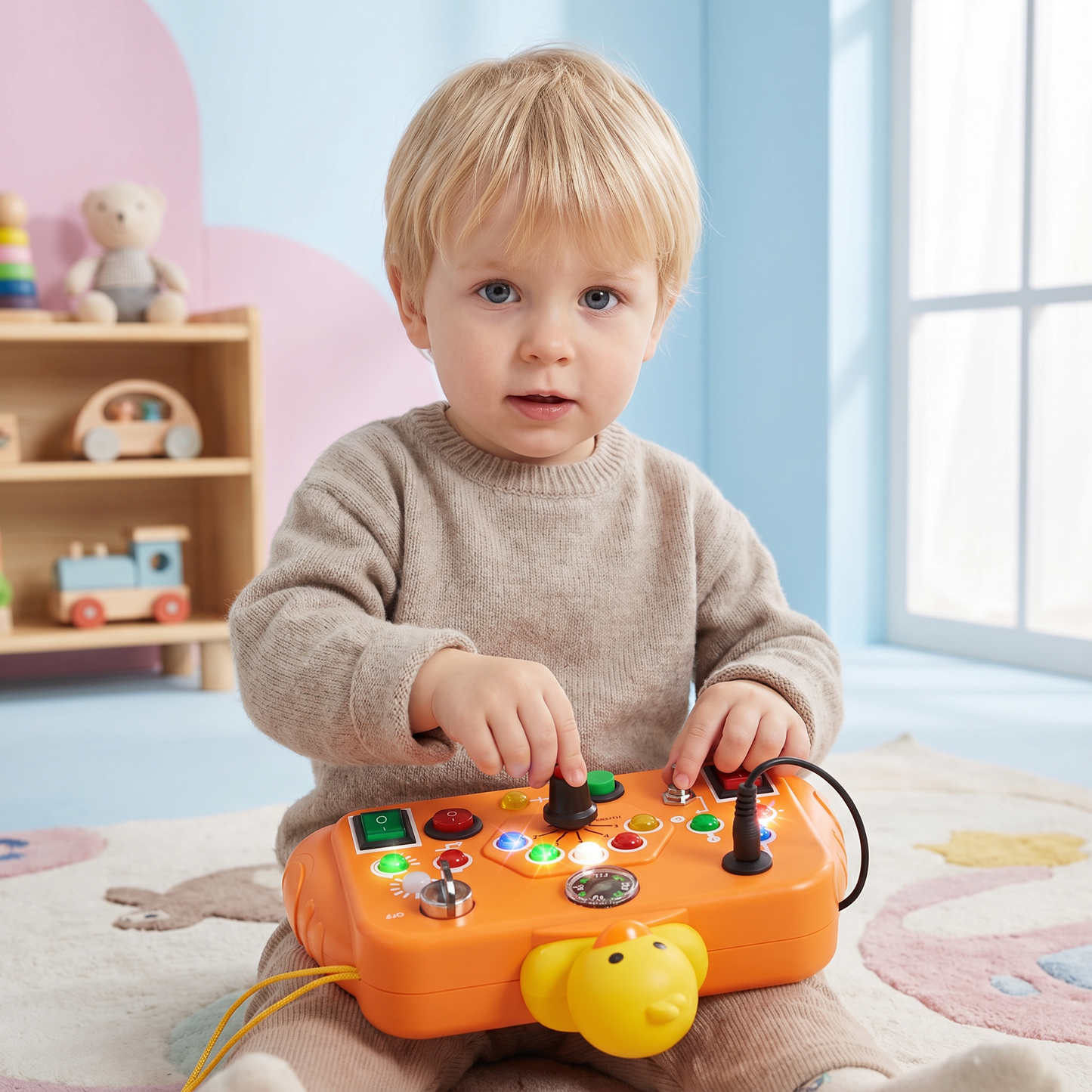 Montessori Aktivitätsspielzeug für Kinder – Lernspiel zur Förderung von Motorik, Verständnis & Kreativität