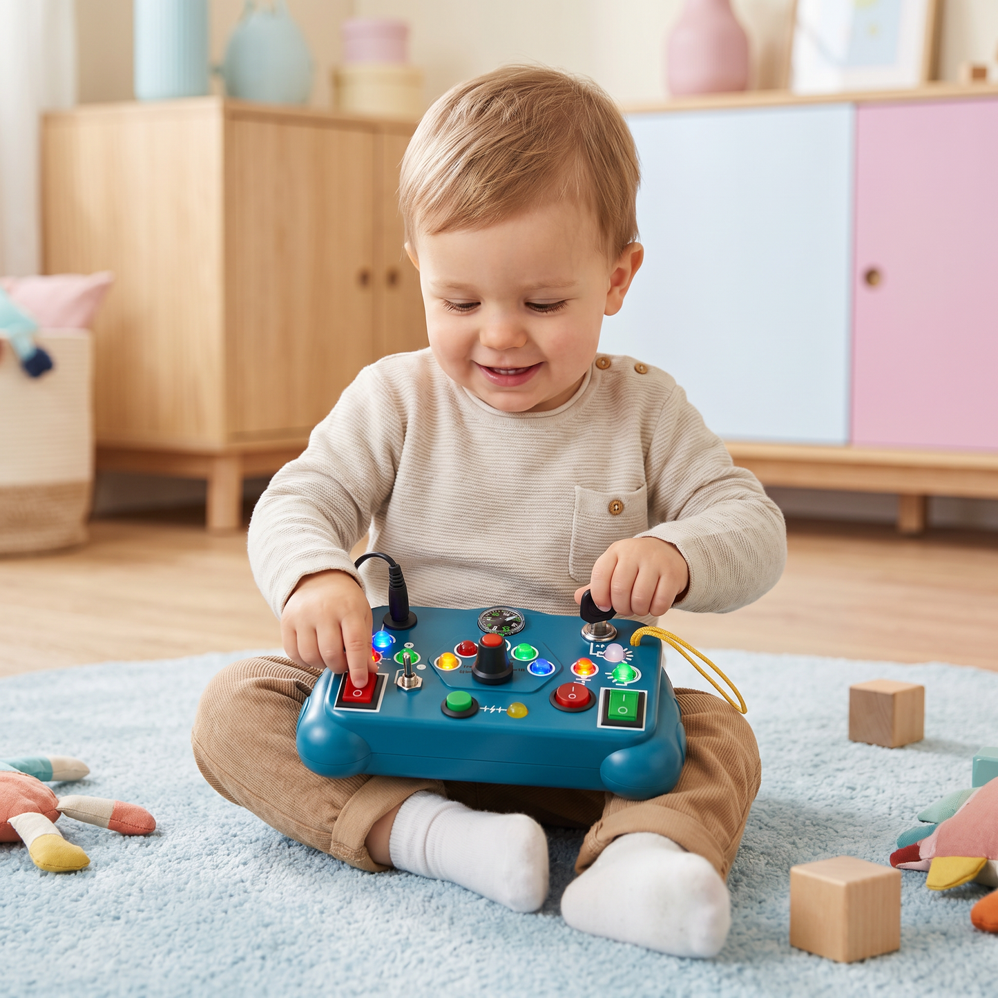 Montessori Aktivitätsspielzeug für Kinder – Lernspiel zur Förderung von Motorik, Verständnis & Kreativität