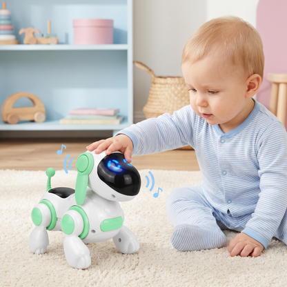Elektrischer Roboterhund Spielzeug mit Laufen, Sound & LED Lichtern