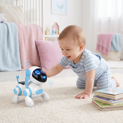 Elektrischer Roboterhund Spielzeug mit Laufen, Sound & LED Lichtern