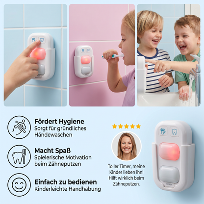Mini LED Timer für Kinder – Spielerische Unterstützung beim Händewaschen & Zähneputzen