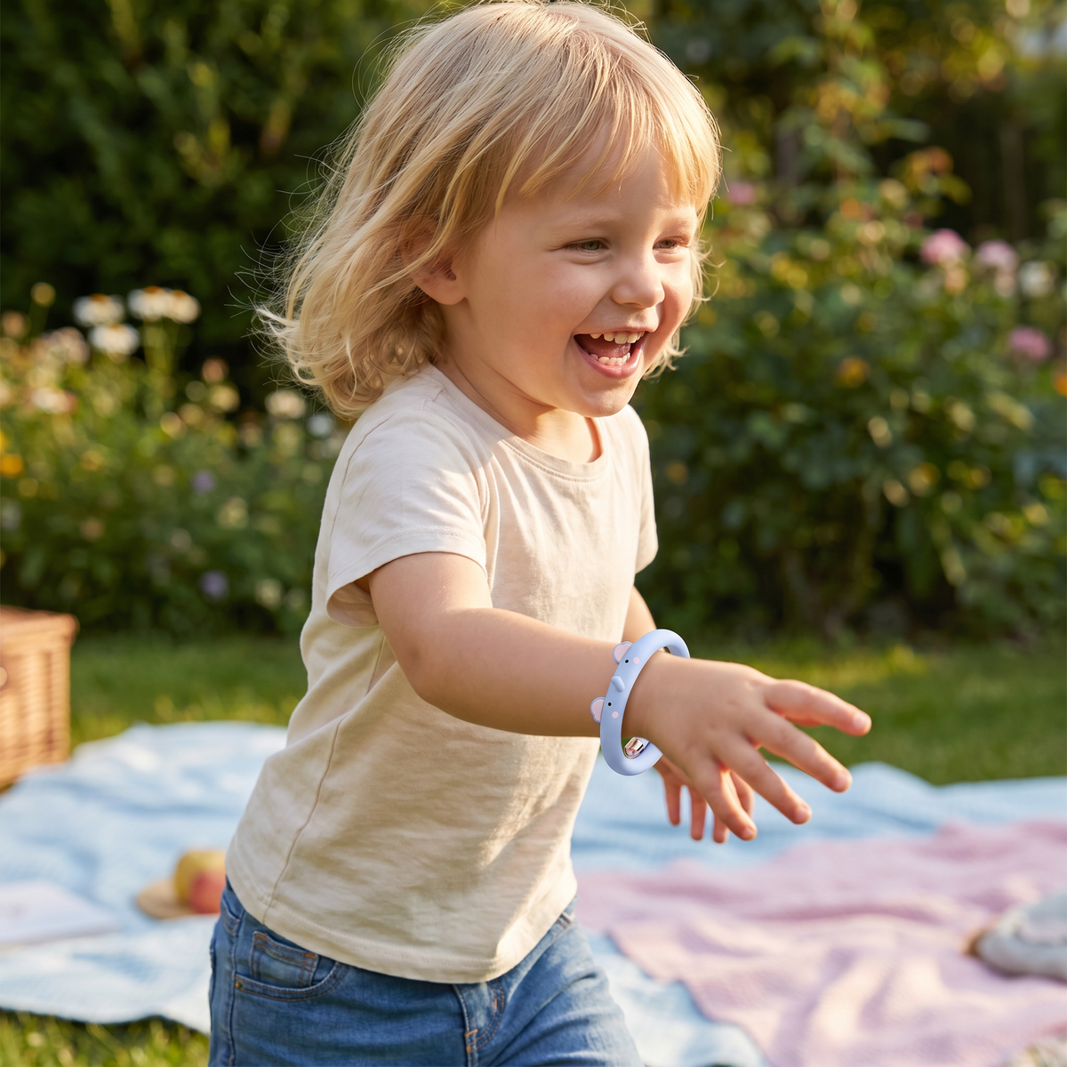 Kinder Mückenschutz Armband mit niedlichem Tier Design wasserdicht
