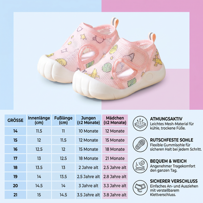 Sommer Babysandalen mit rutschfester Sohle und atumungsaktivem Material