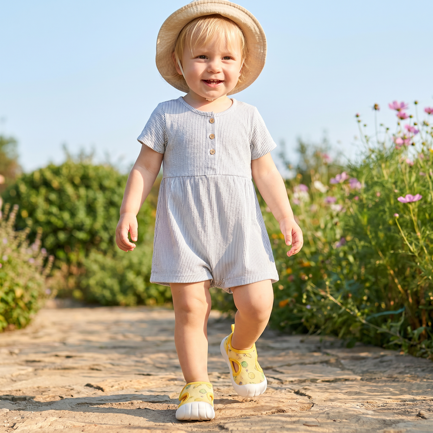 Sommer Babysandalen mit rutschfester Sohle und atumungsaktivem Material