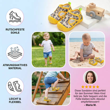 Sommer Babysandalen mit rutschfester Sohle und atumungsaktivem Material