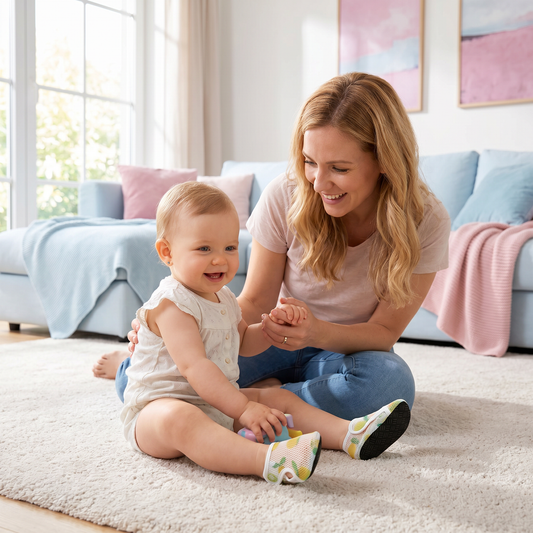 Sommer Babyschuhe aus atmunksaktivem Material im Fruchtdesign