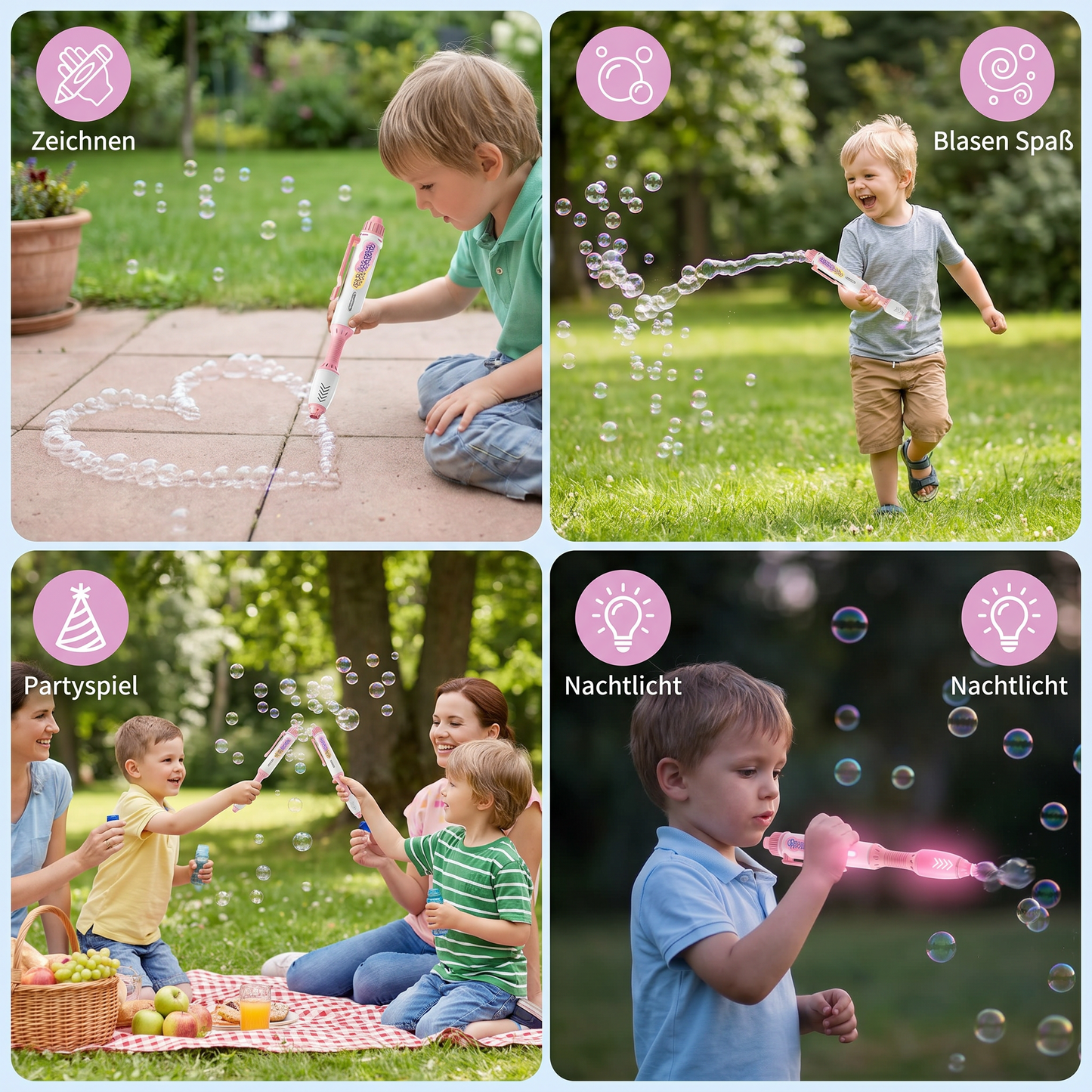 Magic Bubble Blaster Pen – Automatischer Seifenblasenstab für Kinder