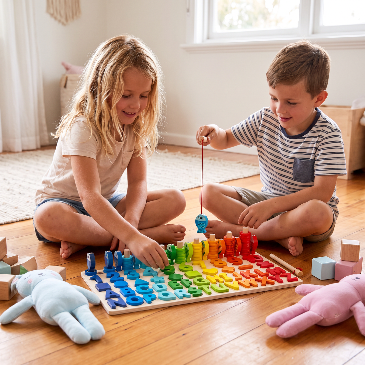 Förderung von Fähigkeiten - Montessori-Holzspielbrett