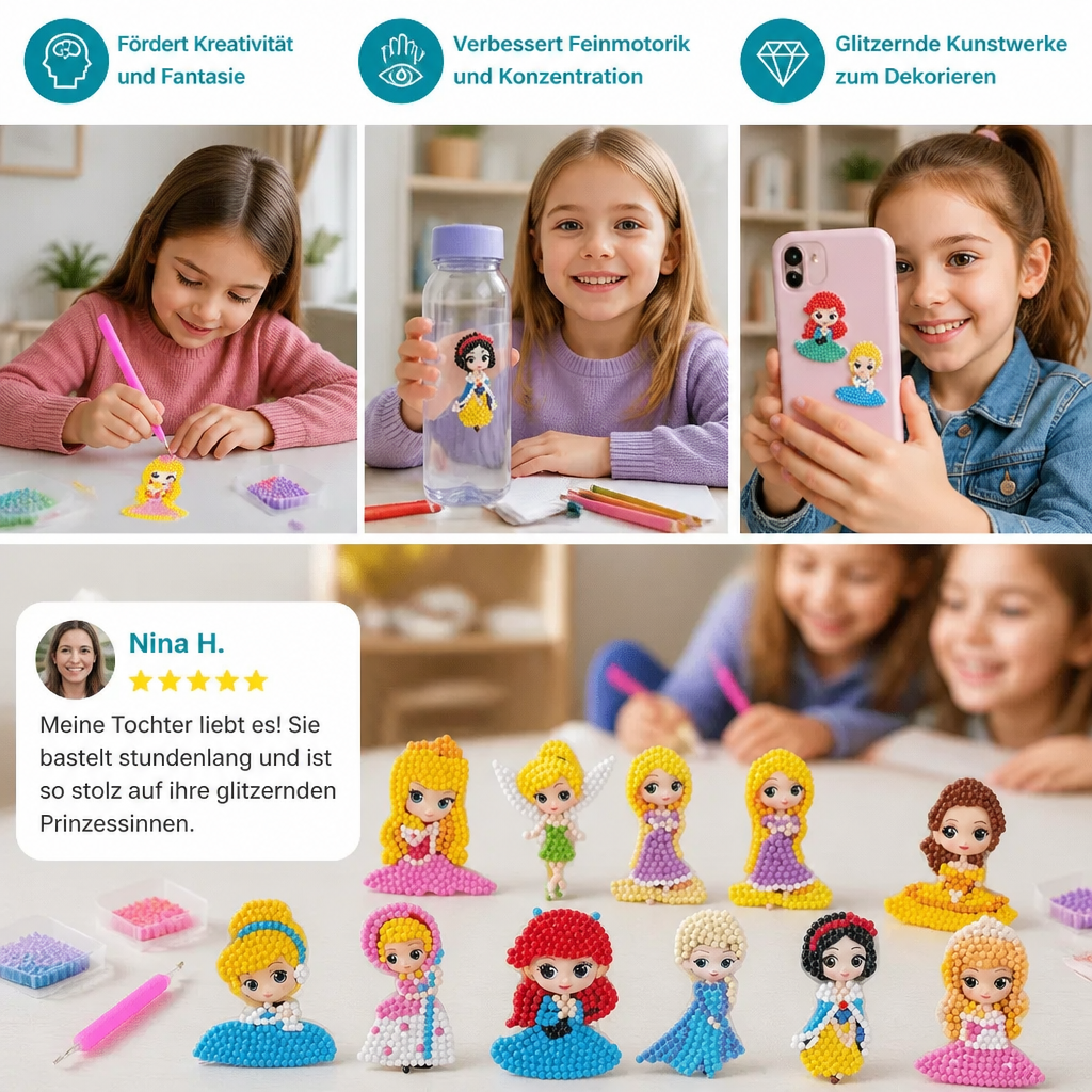 DIY-Diamond-Painting-Sticker-Bastelset für Kinder