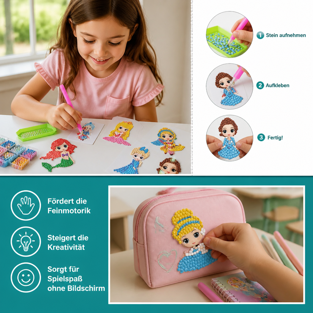 DIY-Diamond-Painting-Sticker-Bastelset für Kinder