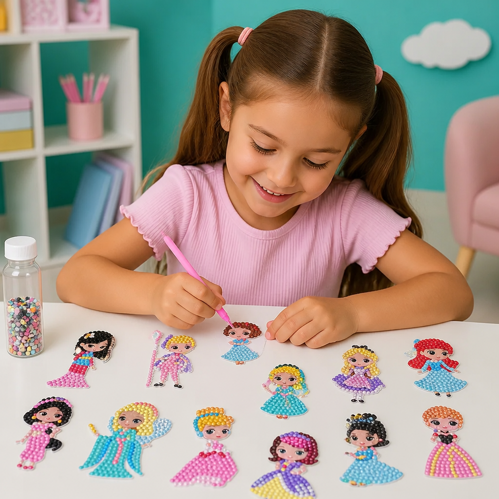 DIY-Diamond-Painting-Sticker-Bastelset für Kinder