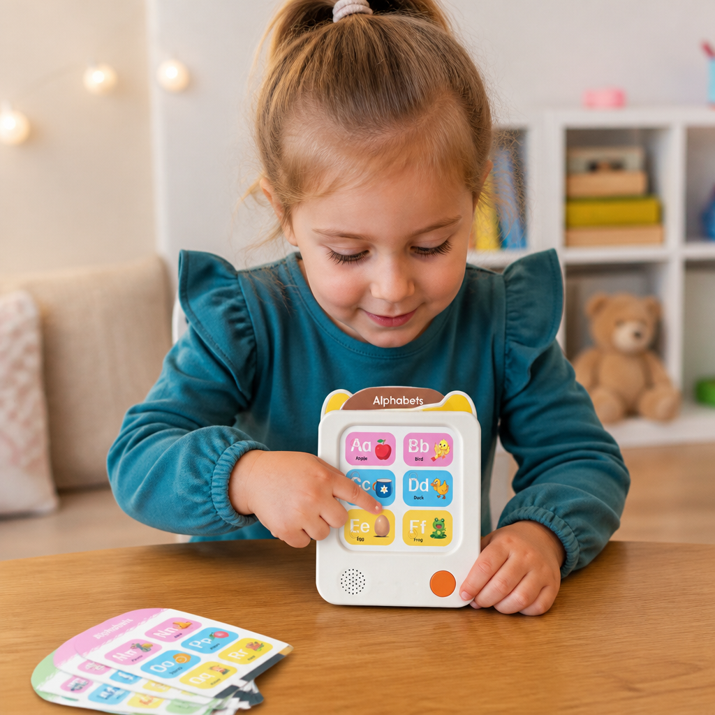 Interaktiver Englisch-Lernkartenleser für Kinder – Pädagogisches Lernspielzeug