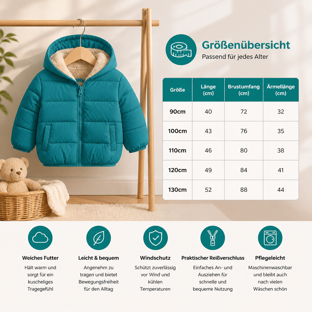 Gefütterte Steppjacke für Babys & Kleinkinder