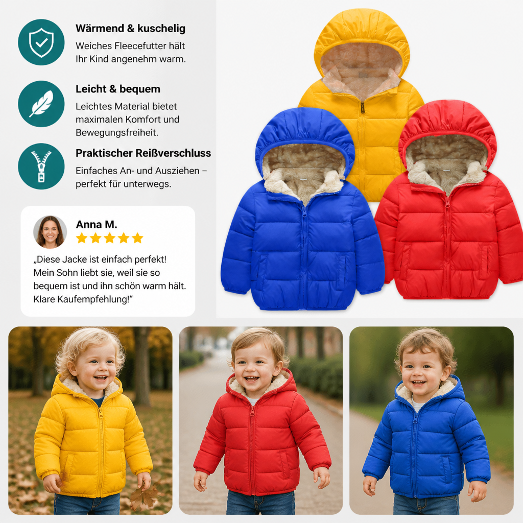 Gefütterte Steppjacke für Babys & Kleinkinder