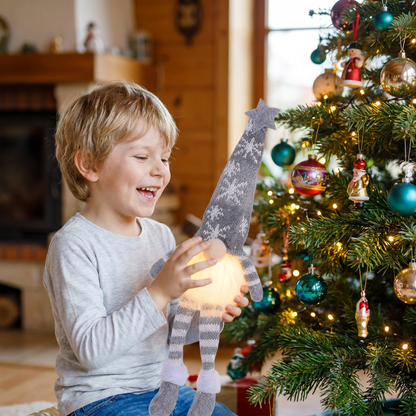 Leuchtende LED-Weihnachtswichtel-Dekorationen