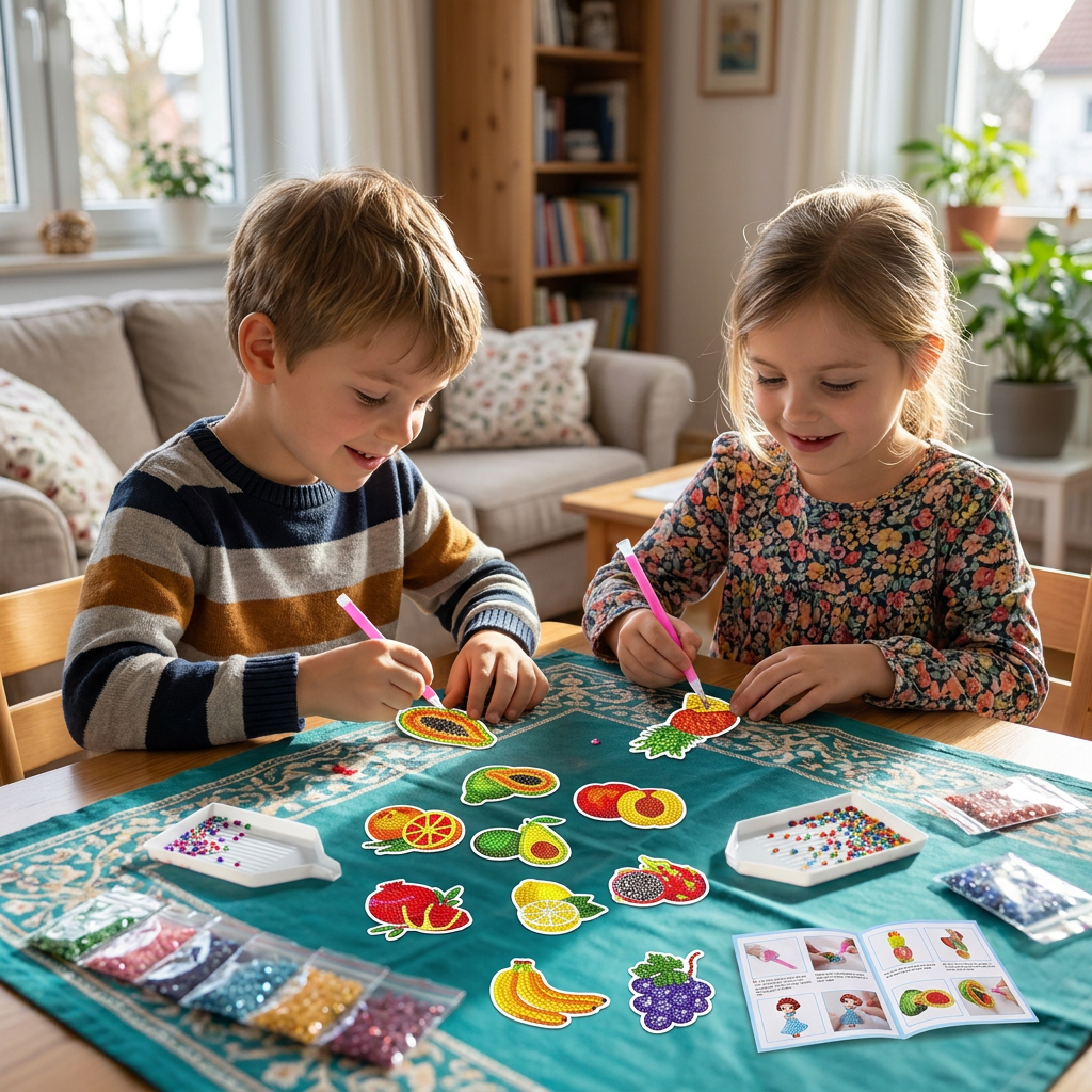 DIY-Diamond-Painting-Sticker-Bastelset für Kinder