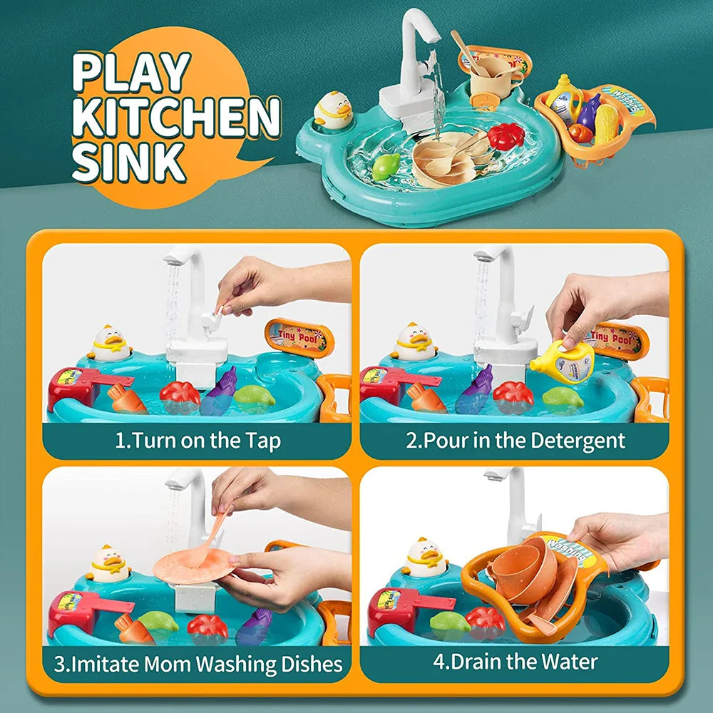 Interaktiver Wasserspaß – Spielküche und Angelset für Kinder
