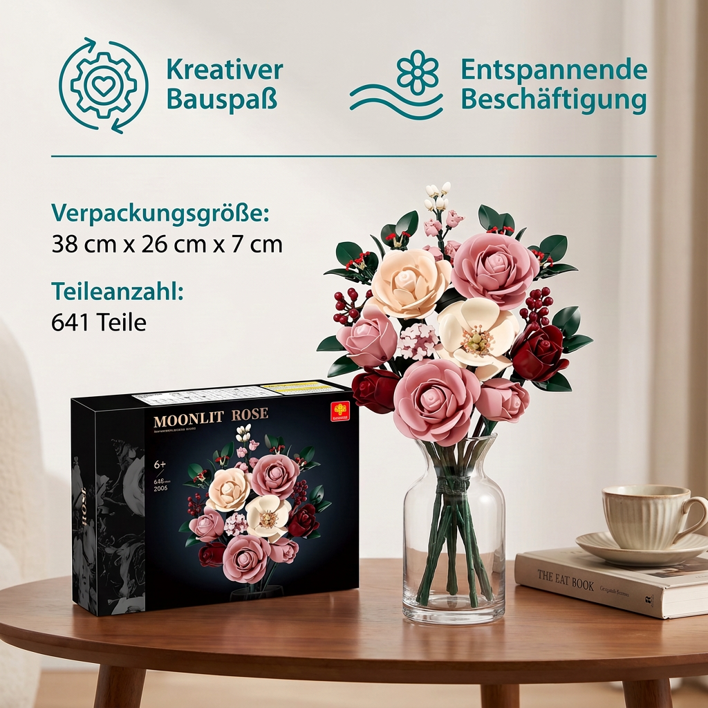 Blumenstrauß-Bausteinset