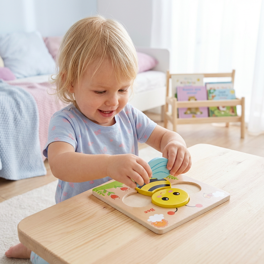 3D Holz Puzzle für Kinder – Lernspielzeug mit Tieren für Kleinkinder