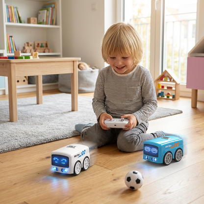 Smart RC Mini Bus Spielzeug – Gestensteuerung & LED-Licht Auto für Kinder