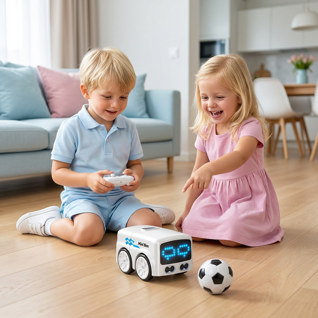 Smart RC Mini Bus Spielzeug – Gestensteuerung & LED-Licht Auto für Kinder