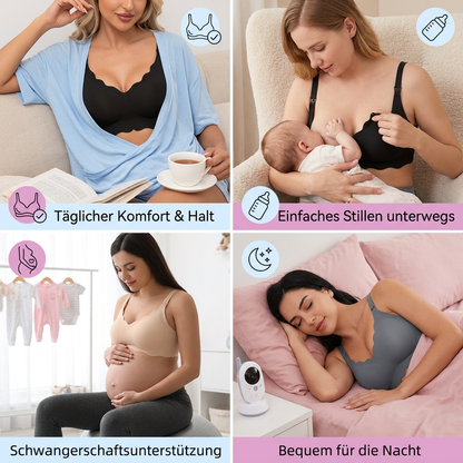 Nahtloser Still- & Umstands-BH – Drahtlos, stützend und bequem mit Push-Up-Effekt