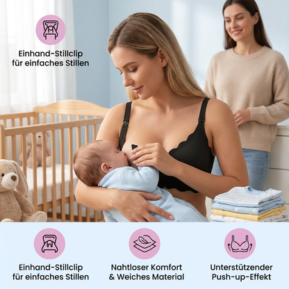 Nahtloser Still- & Umstands-BH – Drahtlos, stützend und bequem mit Push-Up-Effekt