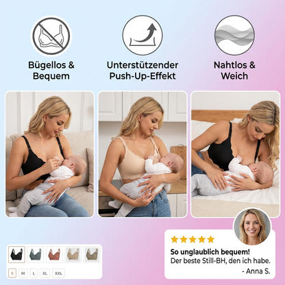 Nahtloser Still- & Umstands-BH – Drahtlos, stützend und bequem mit Push-Up-Effekt